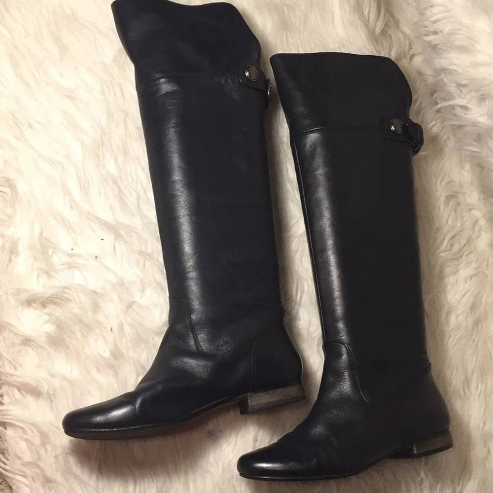 Coach Benita leather riding boots
